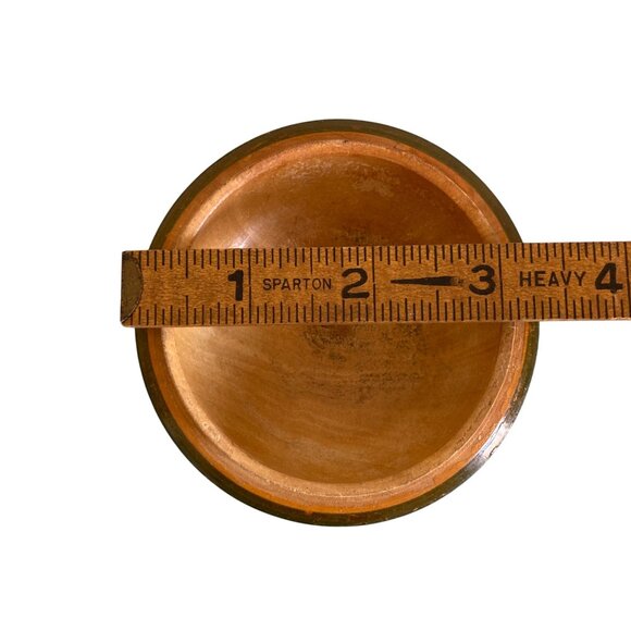 Hand Painted Round Wooden Trinket Box With Tree And Floral - Picture 4 of 5